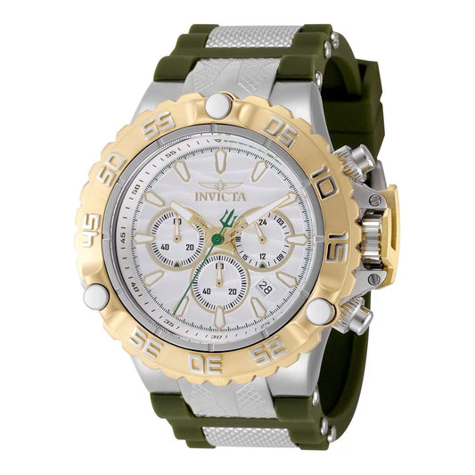 Invicta 48554 watch with gold dial and silicone band