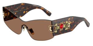 Dolce & Gabbana 0DG4526B-502/73 Havana Shield Sunglasses 42mm