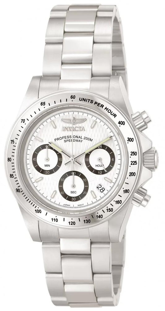 Invicta 9211 watch with white dial and stainless steel band