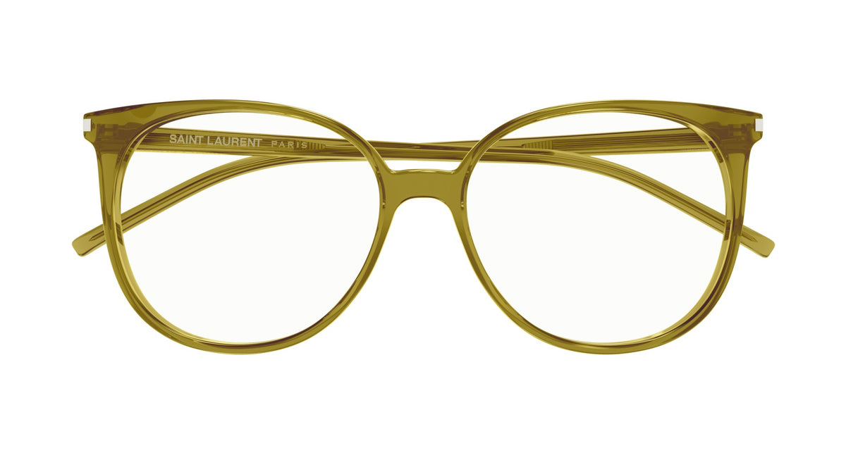 Yves Saint Laurent SL 39-011 Green Round Eyeglasses 54mm