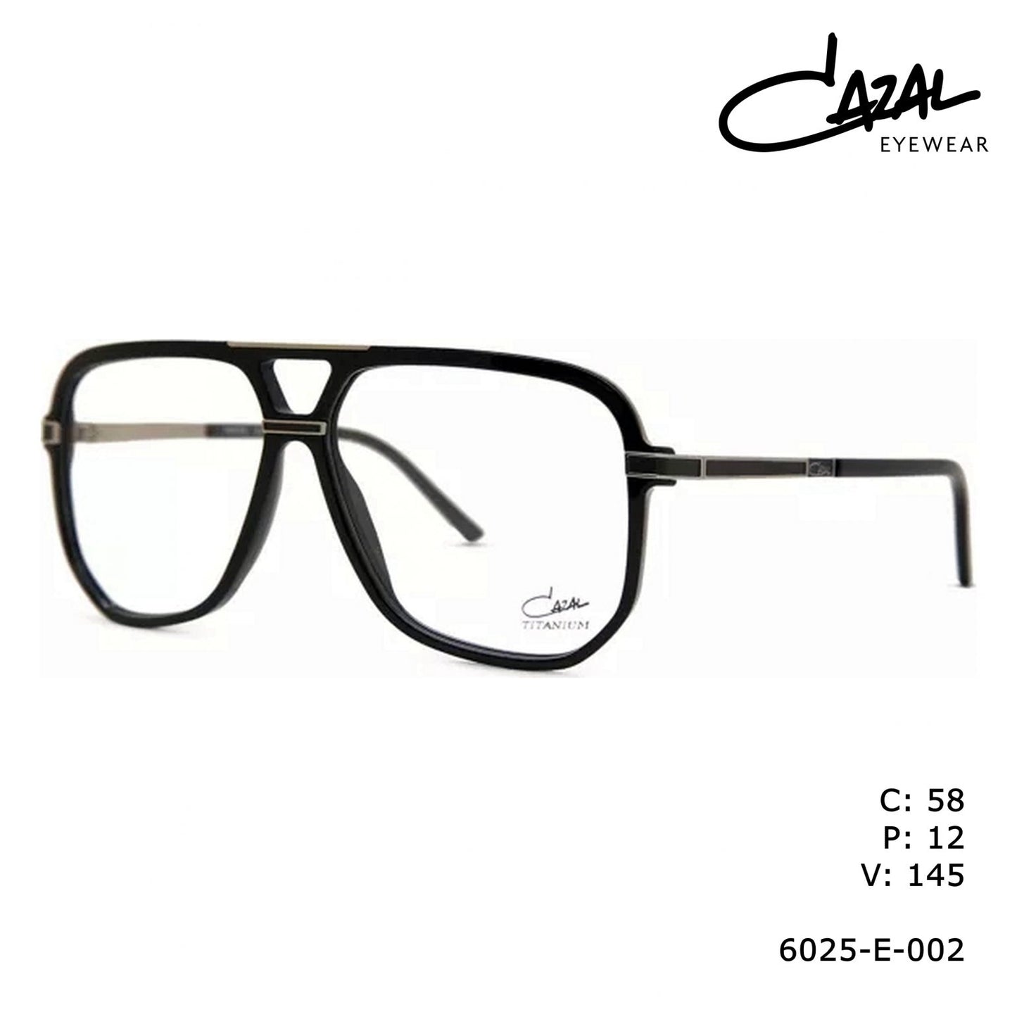 Cazal 6025-E-002 58mm New Eyeglasses