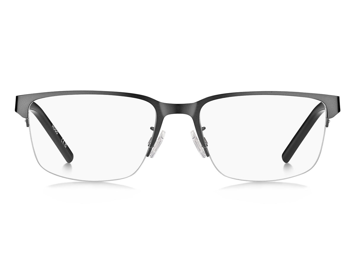 Hugo HG1333/G-R80-55 Matte Dark Ruthenium Rectangle Eyeglasses 55mm Eyeglasses