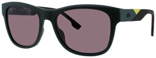 Lacoste L6043S-301 sunglasses in matte green frame with matte-green lenses