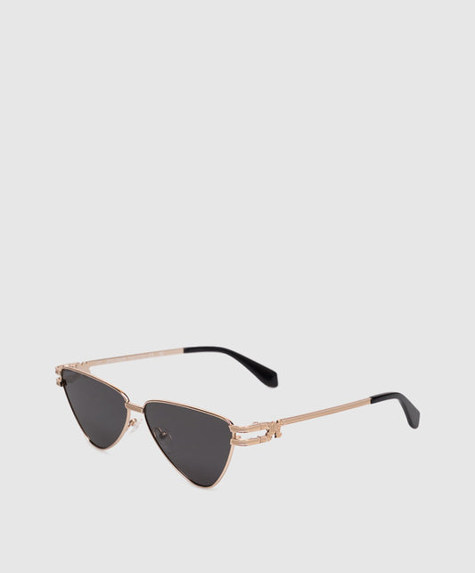 Palm Angels PA2004760759 Shiny Gold Cat Eye Sunglasses 59mm