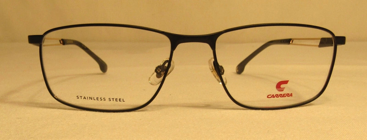 Carrera CARRERA8900-I46-56 Matte Black Gold Rectangle Eyeglasses 56mm Eyeglasses