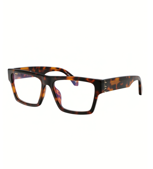 Off-White Style 46 Havana Blue Block Light 56mm New Eyeglasses