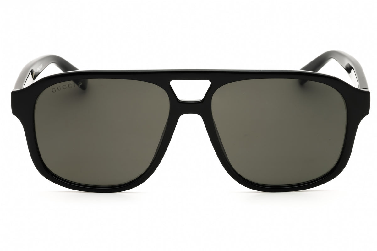 Gucci GG1856S-005 BLACK Rectangular Sunglasses 57mm Sunglasses