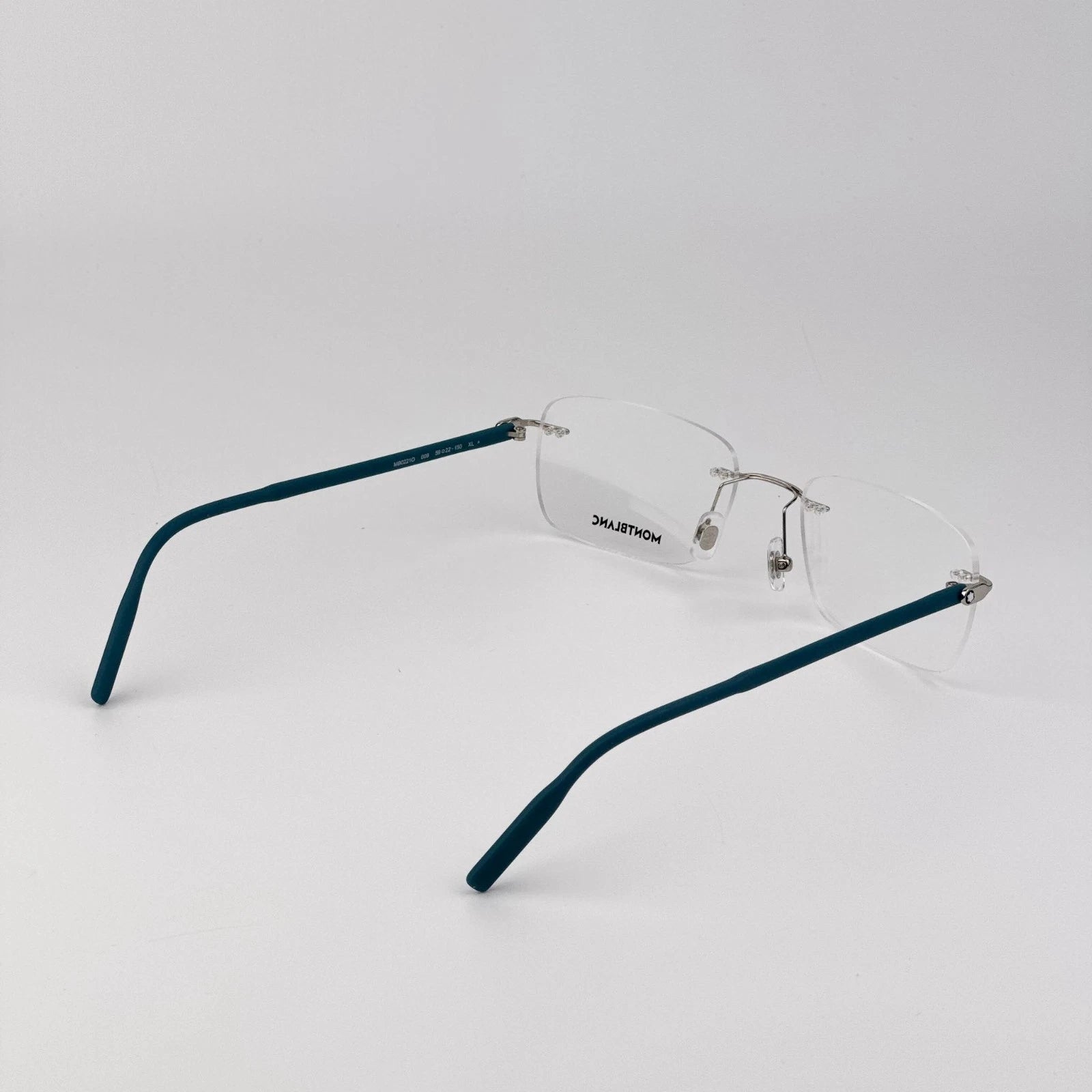 Mont Blanc MB0221O-009-59 eyeglasses in black frame with clear lenses