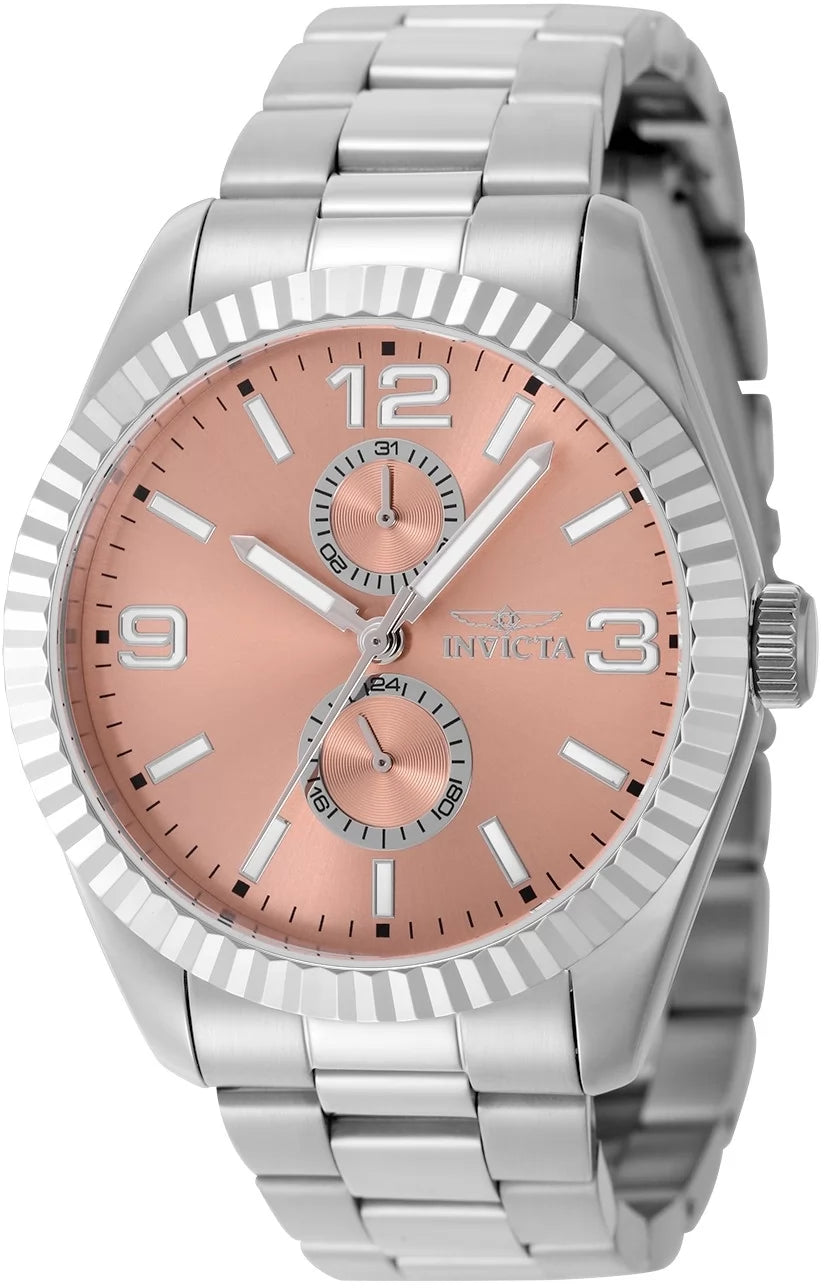 Invicta 49524 Quartz Watch Copper Dial Stainless Steel 43mm Men