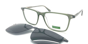 Benetton BEO1131-CLIP Blue Grey Eyeglasses 54mm