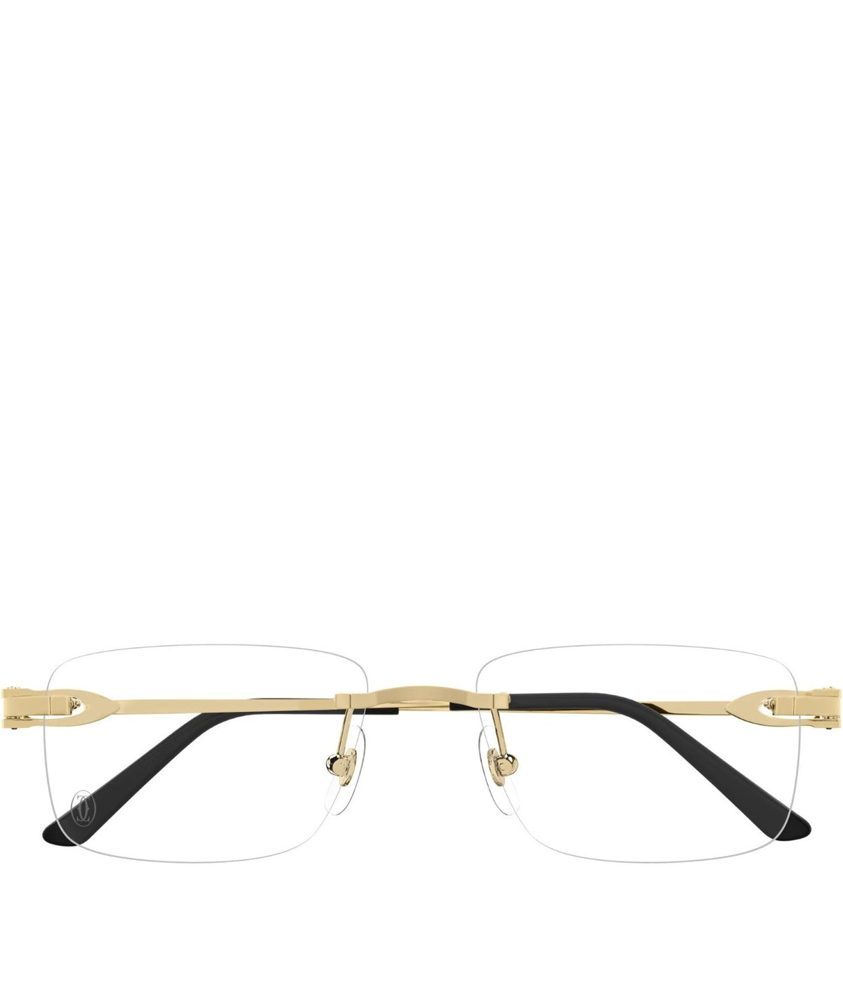 Cartier CT0521O-001 Gold Gold Rectangular Eyeglasses 56mm Eyeglasses