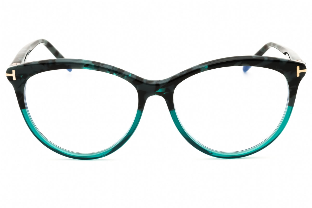 Tom Ford FT5990-B-055 coloured havana Cat eye Eyeglasses 55mm Eyeglasses