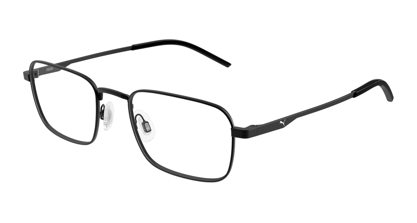 Puma PU0534o-004 eyeglasses in black frame with clear lenses