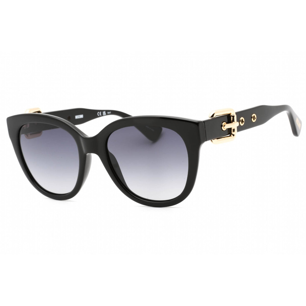 Moschino MOS143S-08079O-54 Black Cat Eye Sunglasses 54mm