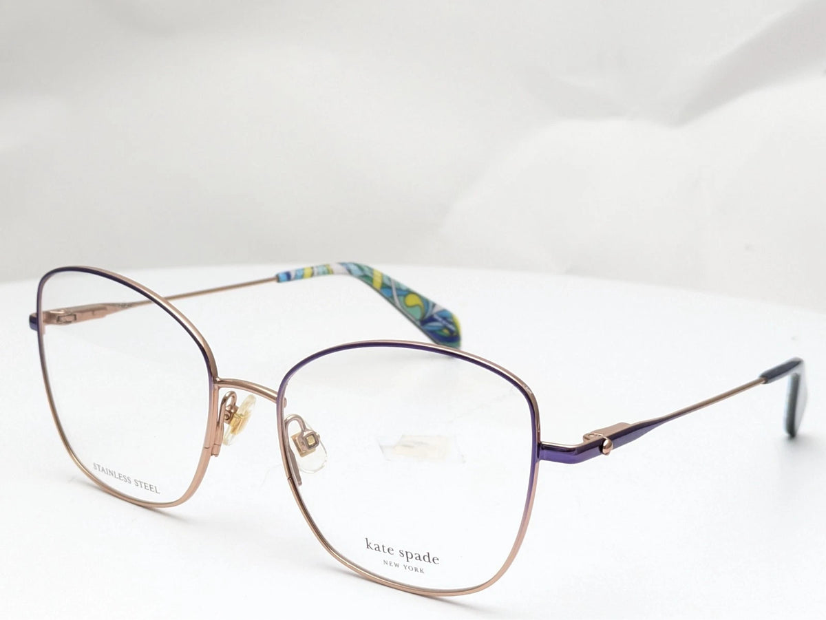 Kate Spade SERENITY/G-PJP-53 Blue Rectangle Eyeglasses 53mm Eyeglasses