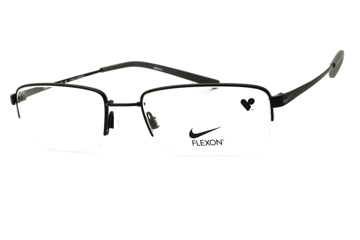 Nike NIKE 4192 N-007 SATIN BLACK CHROME Rectangular Eyeglasses 53mm Eyeglasses