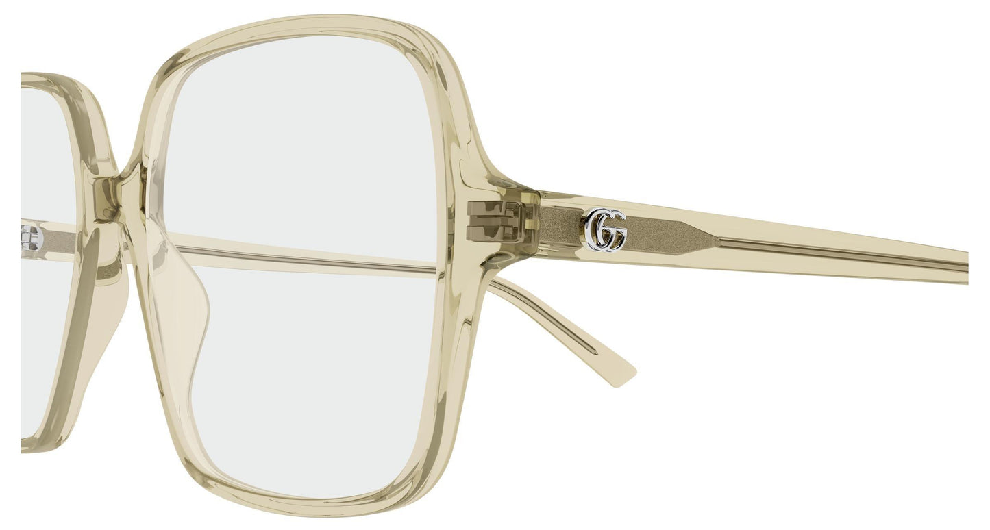 Gucci GG1994o-004 eyeglasses in gold frame with clear lenses