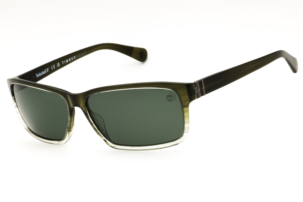 Timberland TB00053-98R dark green Rectangular Sunglasses 67mm Sunglasses