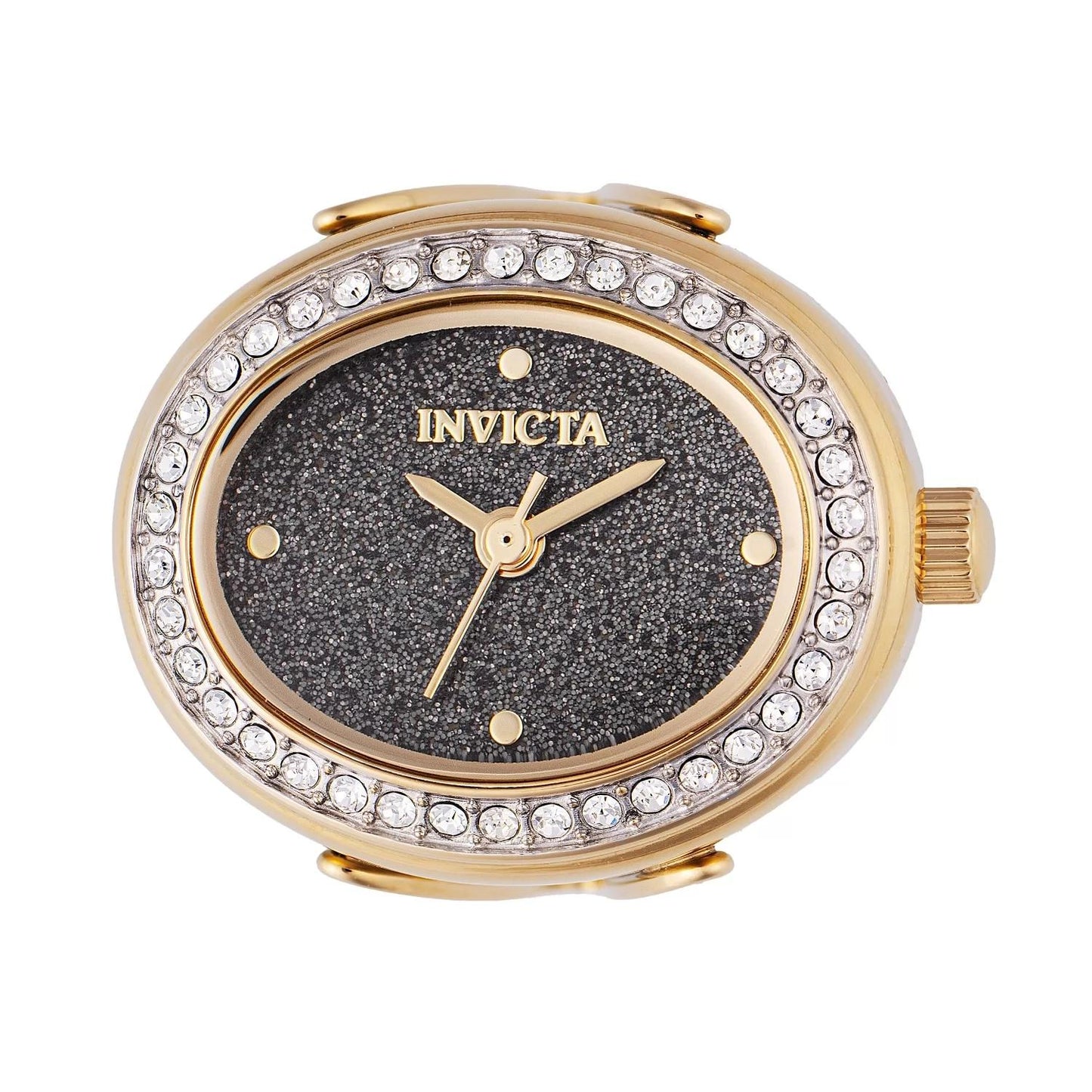 Invicta 49601 watch with black dial and stainless steel band