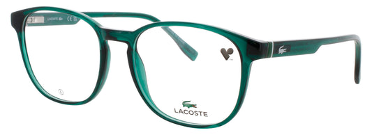 Lacoste L2975-301-54 TRANSPARENT GREEN  Men's Eyeglasses 54mm Eyeglasses