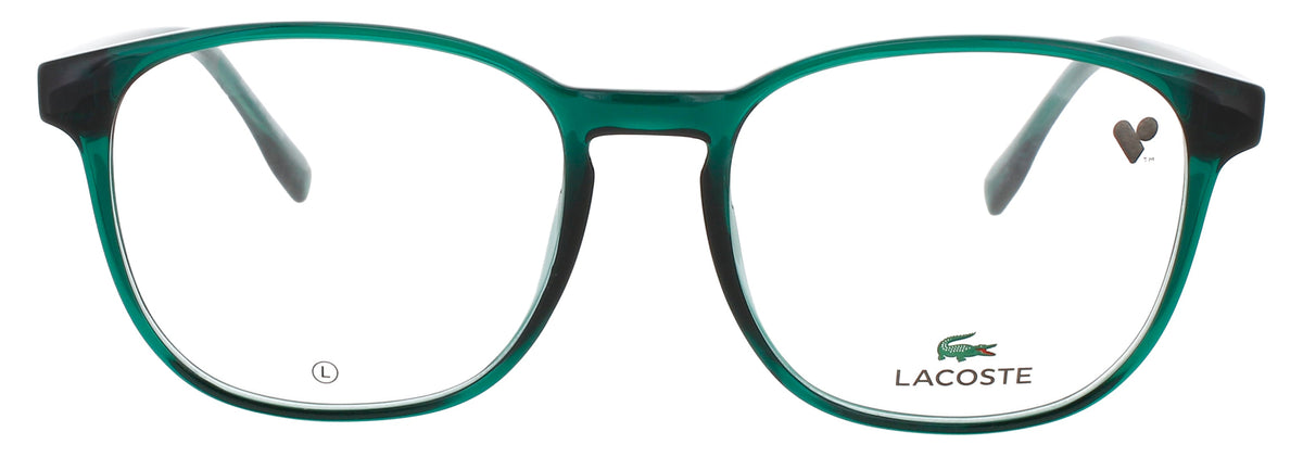Lacoste L2975-301-54 TRANSPARENT GREEN  Men's Eyeglasses 54mm Eyeglasses
