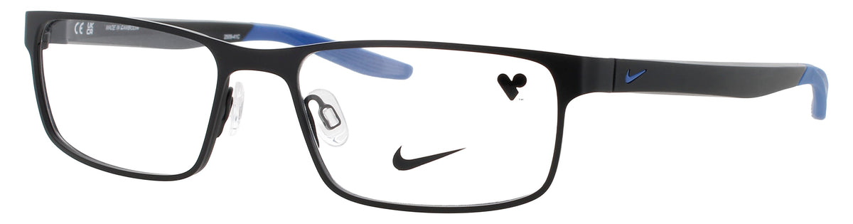 Nike 8131-N-008-53 SATIN BLACK / BLUE  Men's Eyeglasses 53mm