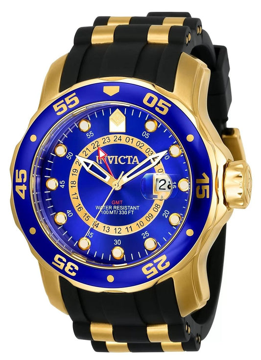 Invicta 6993 watch with blue dial and polyurethane band