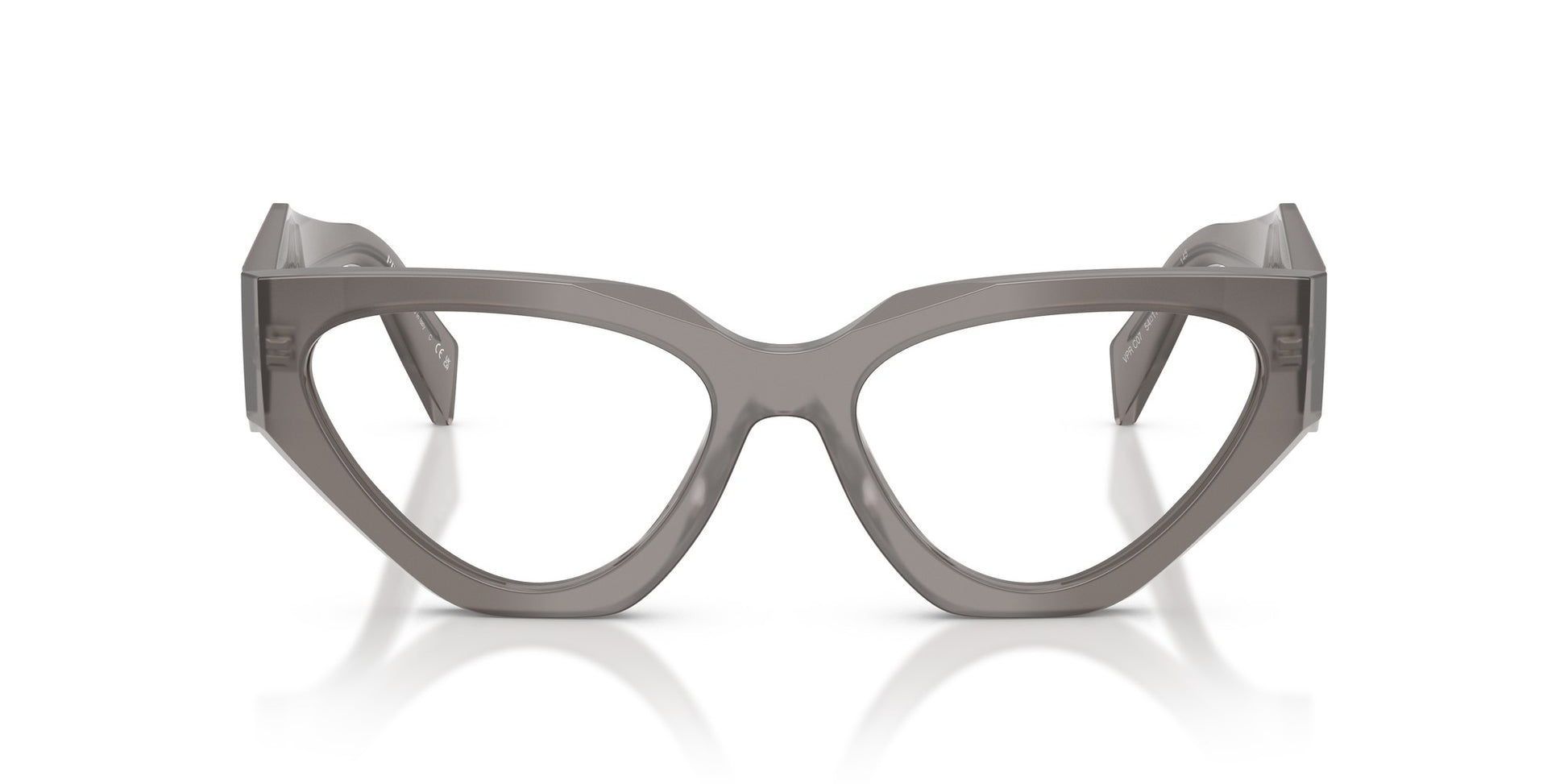 Prada PRC07V-27G1O1-54 eyeglasses in gray frame with clear lenses