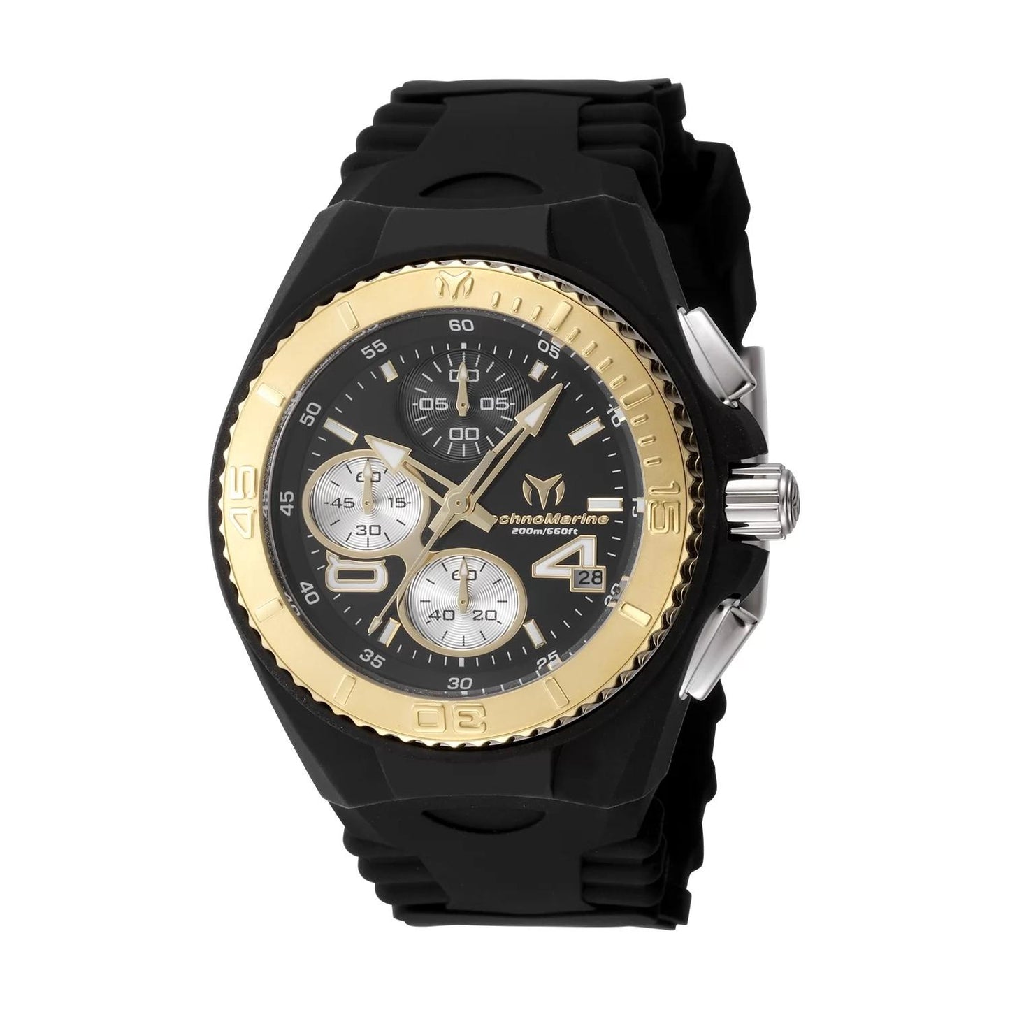 TechnoMarine TM-115100 watch with gray dial and silicon band