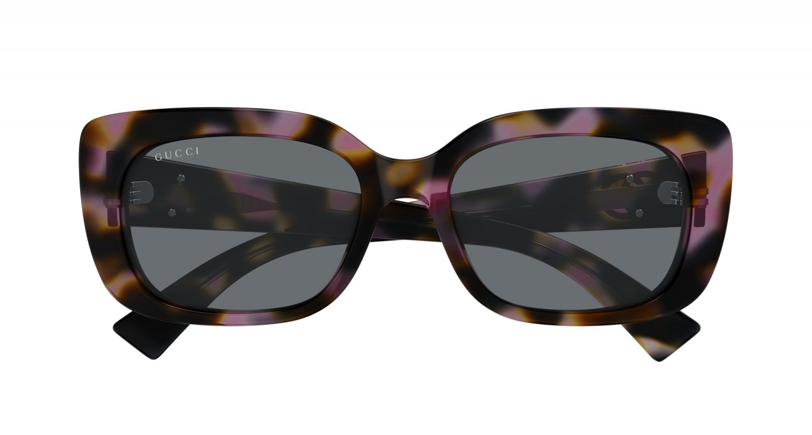 Gucci GG1979SK-003 sunglasses in havana frame with grey lenses