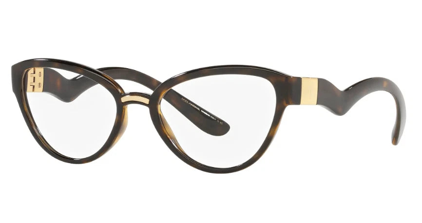 Dolce Gabbana 0DG5079-502-53 Havana Square EYEGLASSES 53mm Eyeglasses
