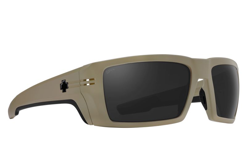 Spy REBAR ANSI- Matte Sand/Happy Gray 62mm New Sunglasses