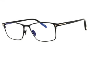 Tom Ford FT5935-B-1 shiny black Rectangular Eyeglasses 54mm Eyeglasses