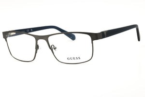 Guess GU50003-009 Matte Gunmetal Rectangular Eyeglasses 57mm