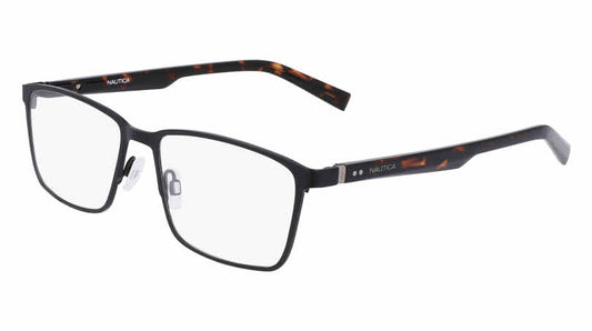 Nautica N7323-005 eyeglasses in black / crystal frame with clear lenses