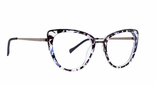 Vera Bradley Belinda Plum Pansies 5119 51mm New Eyeglasses