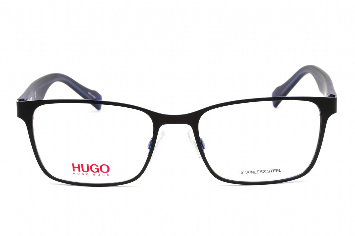 HUGO HG 0183-00VK 00 Black Blue Rectangular Eyeglasses 53mm