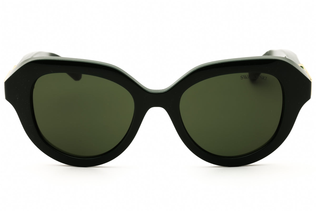 Swarovski SK6037-102671 solid green Oval Sunglasses 50mm