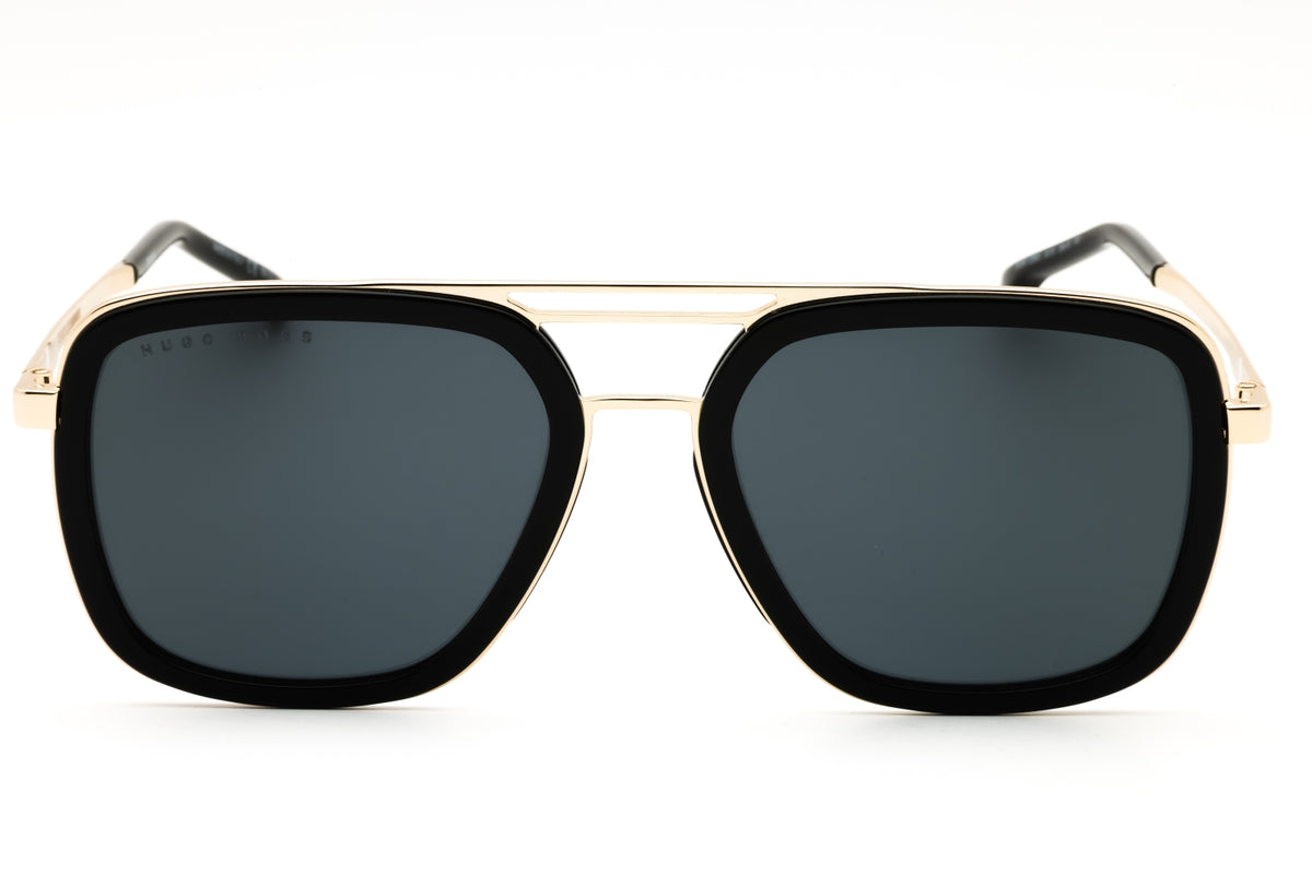 Hugo Boss BOSS 1235/S-0807 IR BLACK Rectangular Sunglasses 55mm