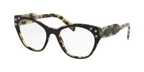 Miu Miu 0MU02RV-ROK1O1-52 Brown Square EYEGLASSES 54mm Eyeglasses