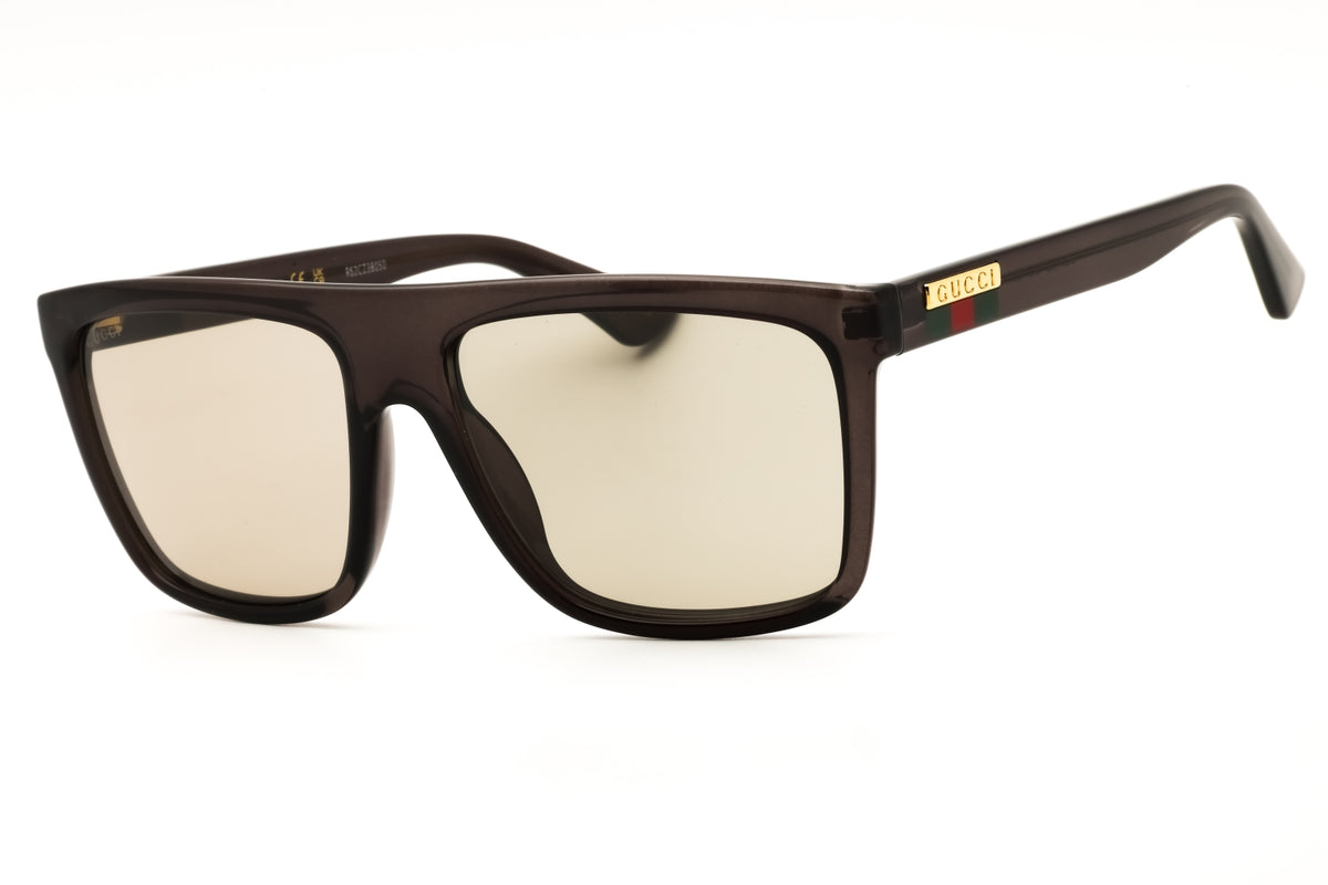 Gucci GG0748S-010 GREY Rectangular Sunglasses 59mm Sunglasses