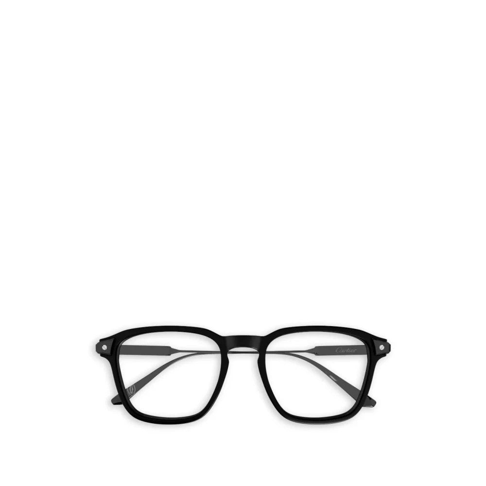 Cartier CT0611O-003 Black Rectangular Eyeglasses 52mm Eyeglasses