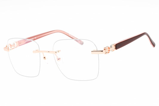 Charriol PC71057-C03 eyeglasses in shiny pink gold frame with clear lenses