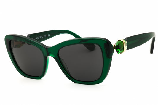 Swarovski SK6018-104587 Dark Green Cat eye Sunglasses 52mm
