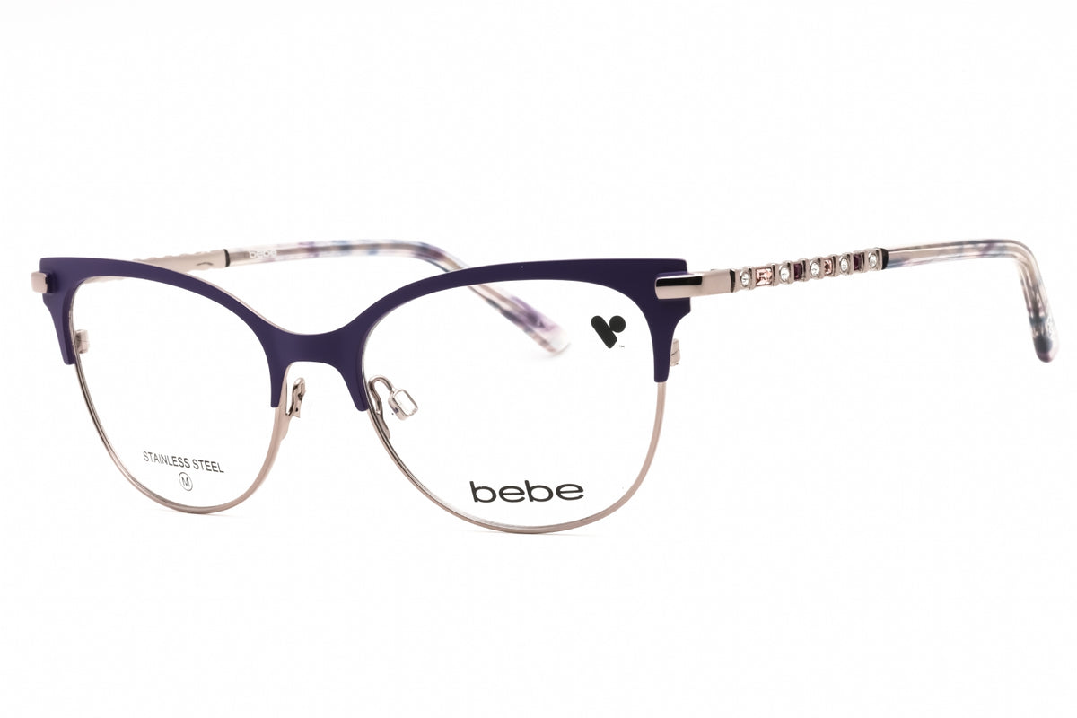 Bebe BB5224-501 PLUM Cat eye Eyeglasses 52mm Eyeglasses