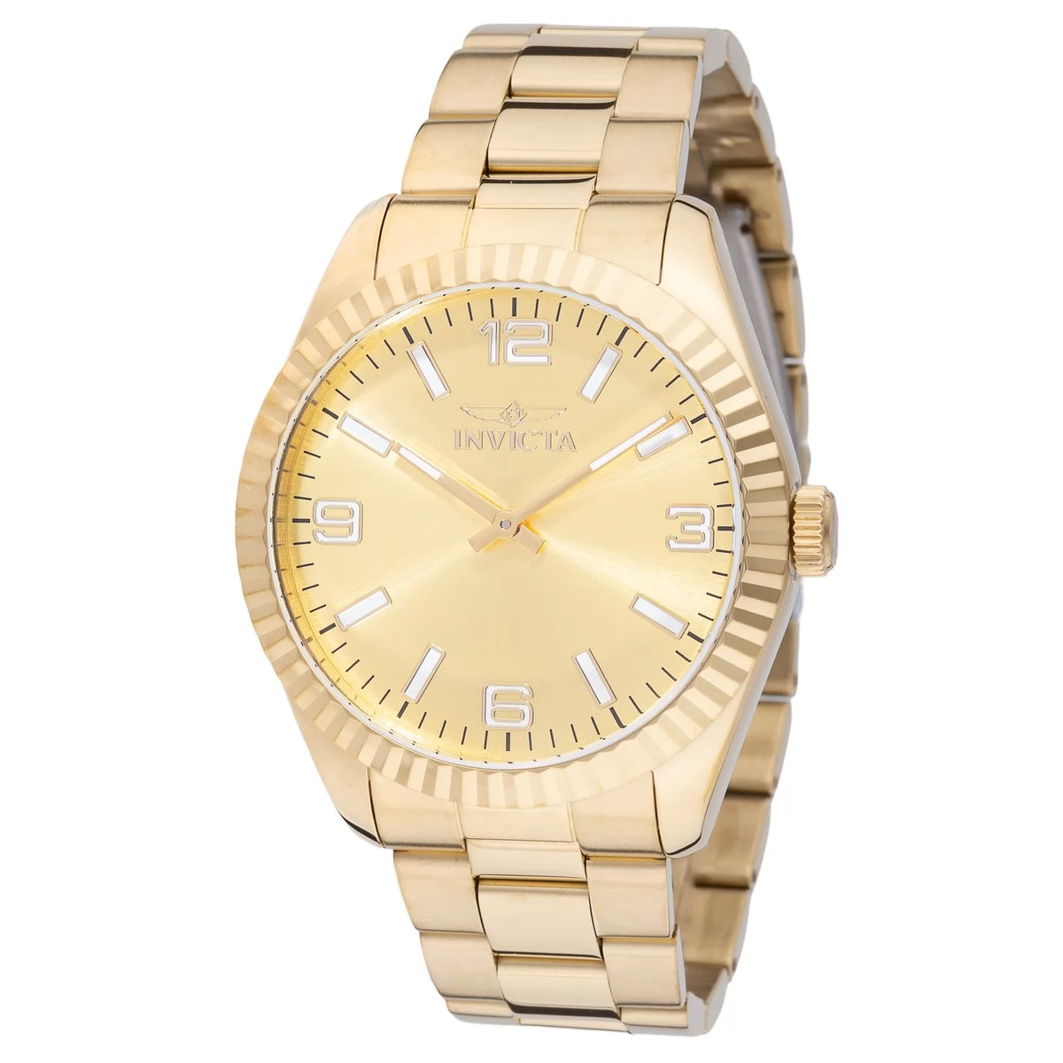 Invicta 49682 Quartz Watch Gold Dial Stainless Steel 43mm Men