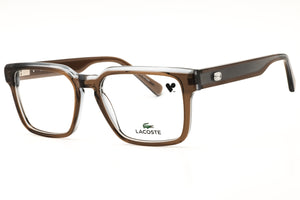 Lacoste L4003-210 Transparent Brown Rectangular Eyeglasses 54mm