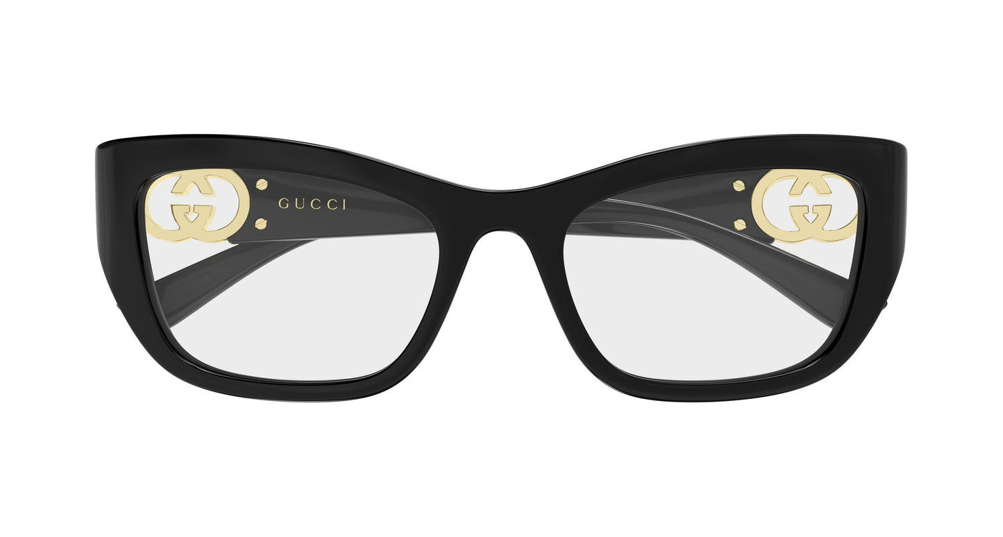 Gucci GG2125o-003 eyeglasses in black frame with clear lenses