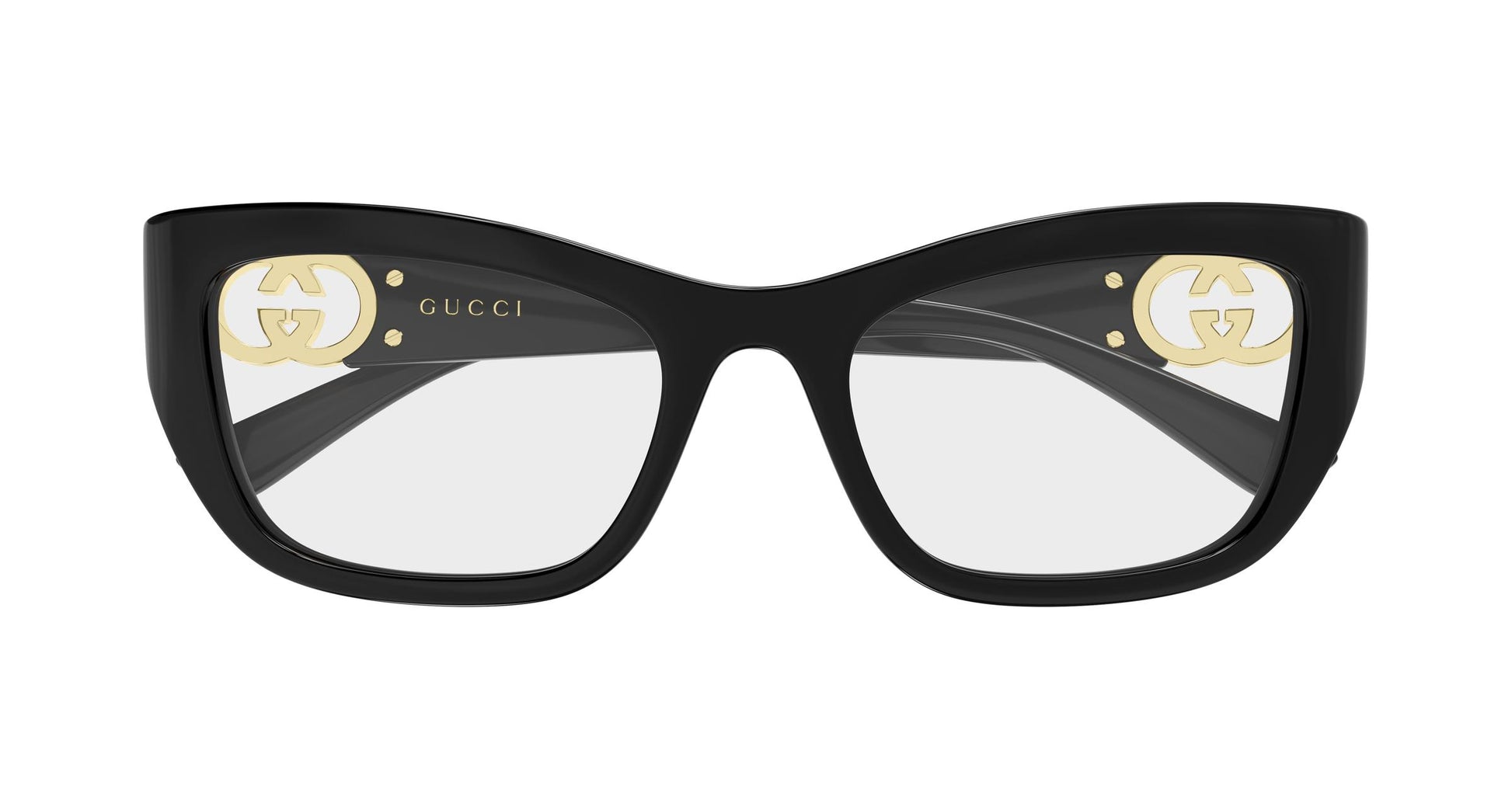 Gucci GG2125o-003 eyeglasses in black frame with clear lenses