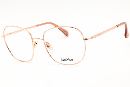 Max Mara MM5077-H-033 eyeglasses in pink gold frame with clear demo lenses